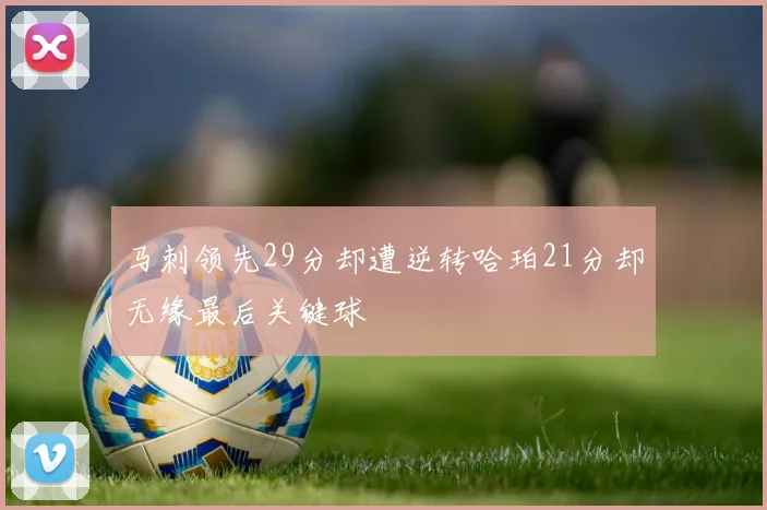 马刺领先29分却遭逆转哈珀21分却无缘最后关键球